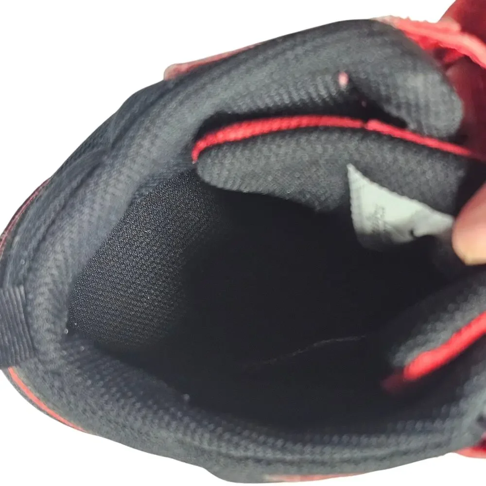 Nike Court Borough Mid 2 Big Kids' Shoes University Red Black Size 7Y / W 8.5